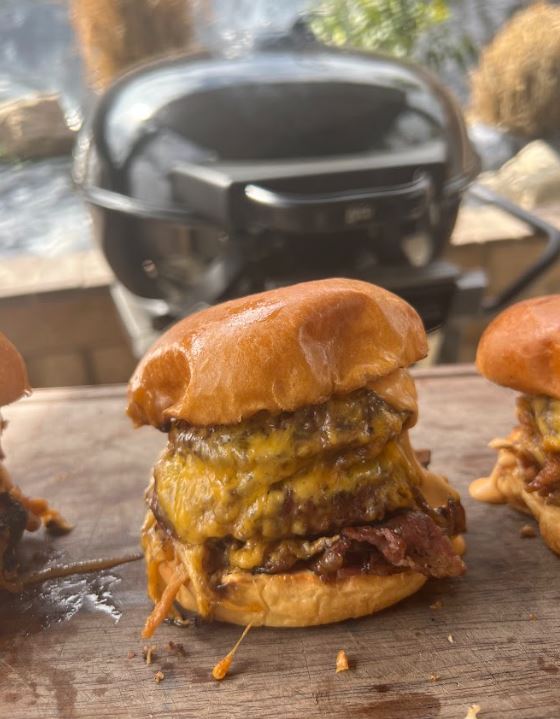 Grilled Double Cheeseburgers