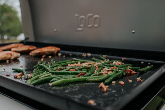Sautéed Green Beans with Bacon & Onions