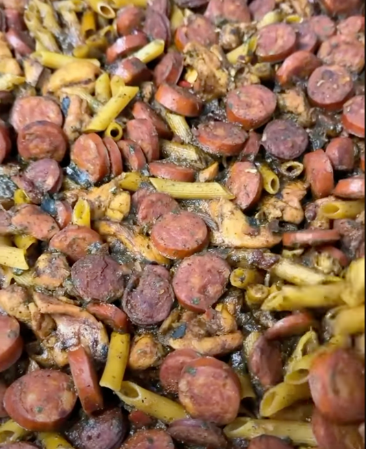 Pastalaya for a Party in the LoCo Disco Cooker