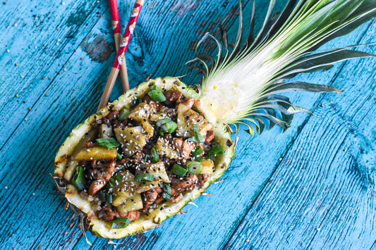 Teriyaki Chicken Pineapple Bowls