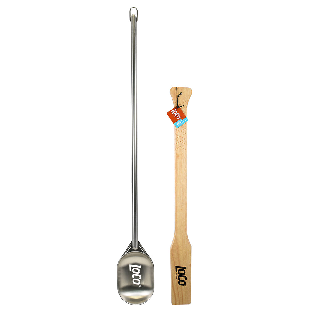 48 Crazy Spoon and Wood Paddle Kit – LoCo Cookers