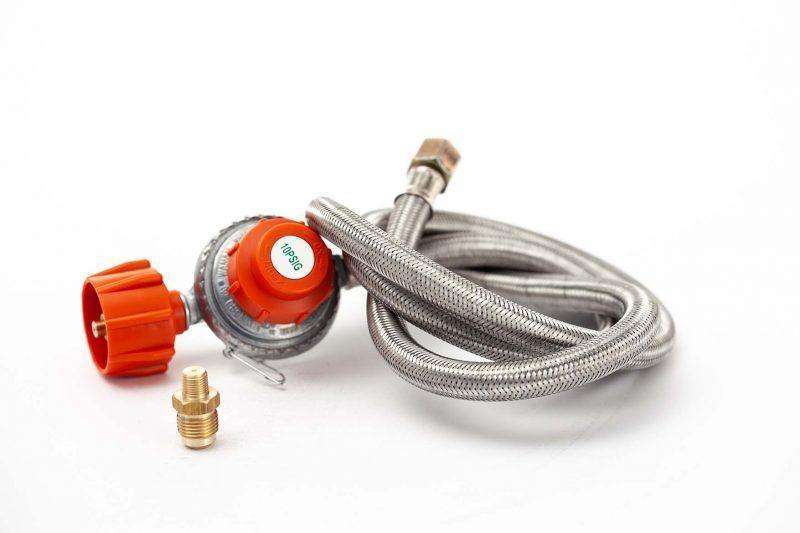 High Pressure Stainless Steel Regulator Hose - LoCo Cookers