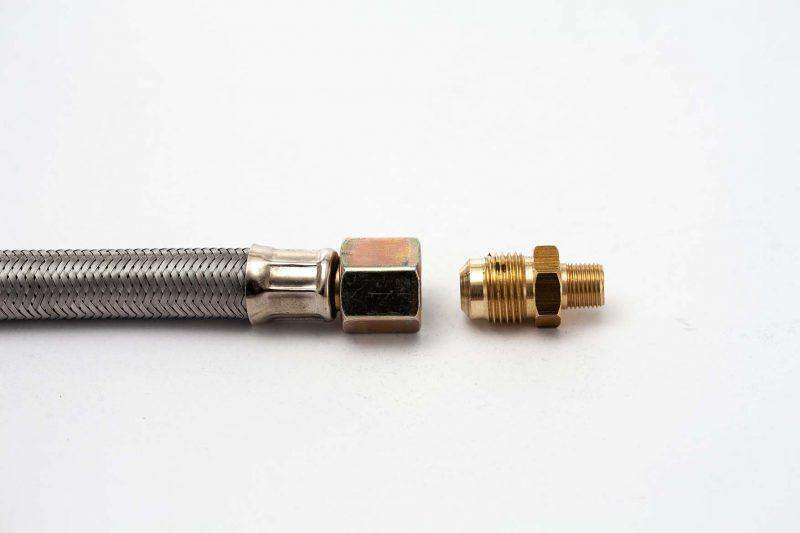 High Pressure Stainless Steel Regulator Hose - LoCo Cookers
