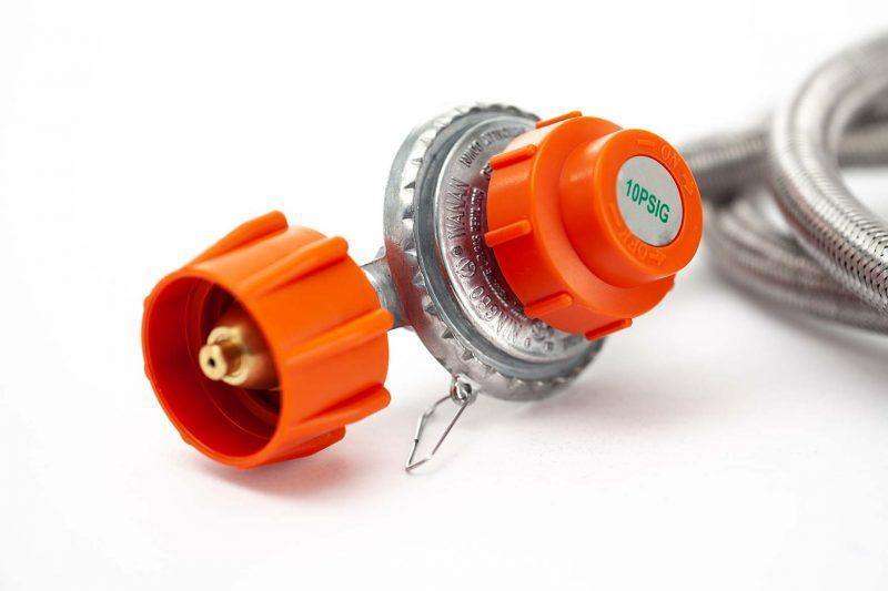 High Pressure Stainless Steel Regulator Hose - LoCo Cookers