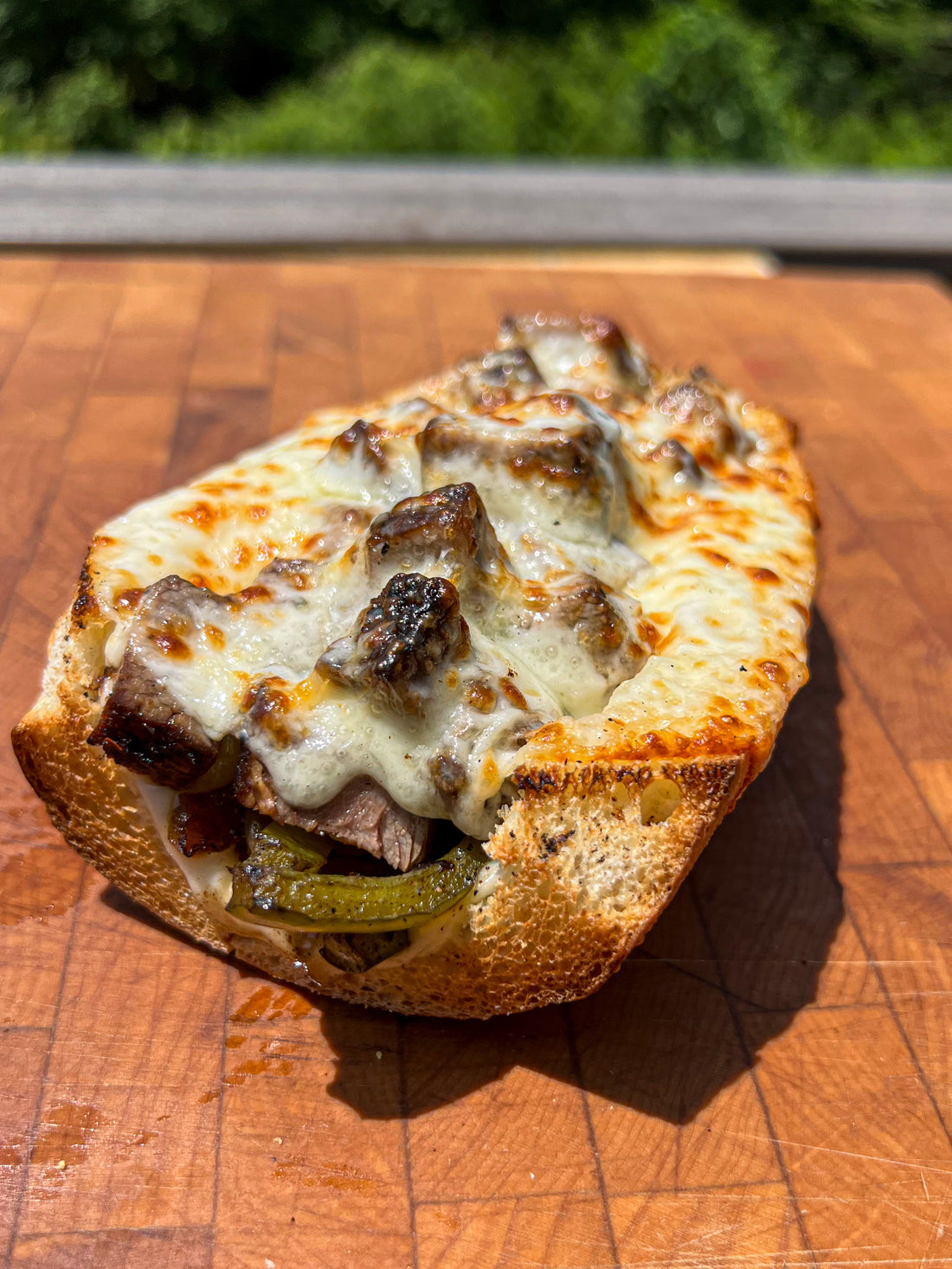 Philly Cheesesteak Bread Boat