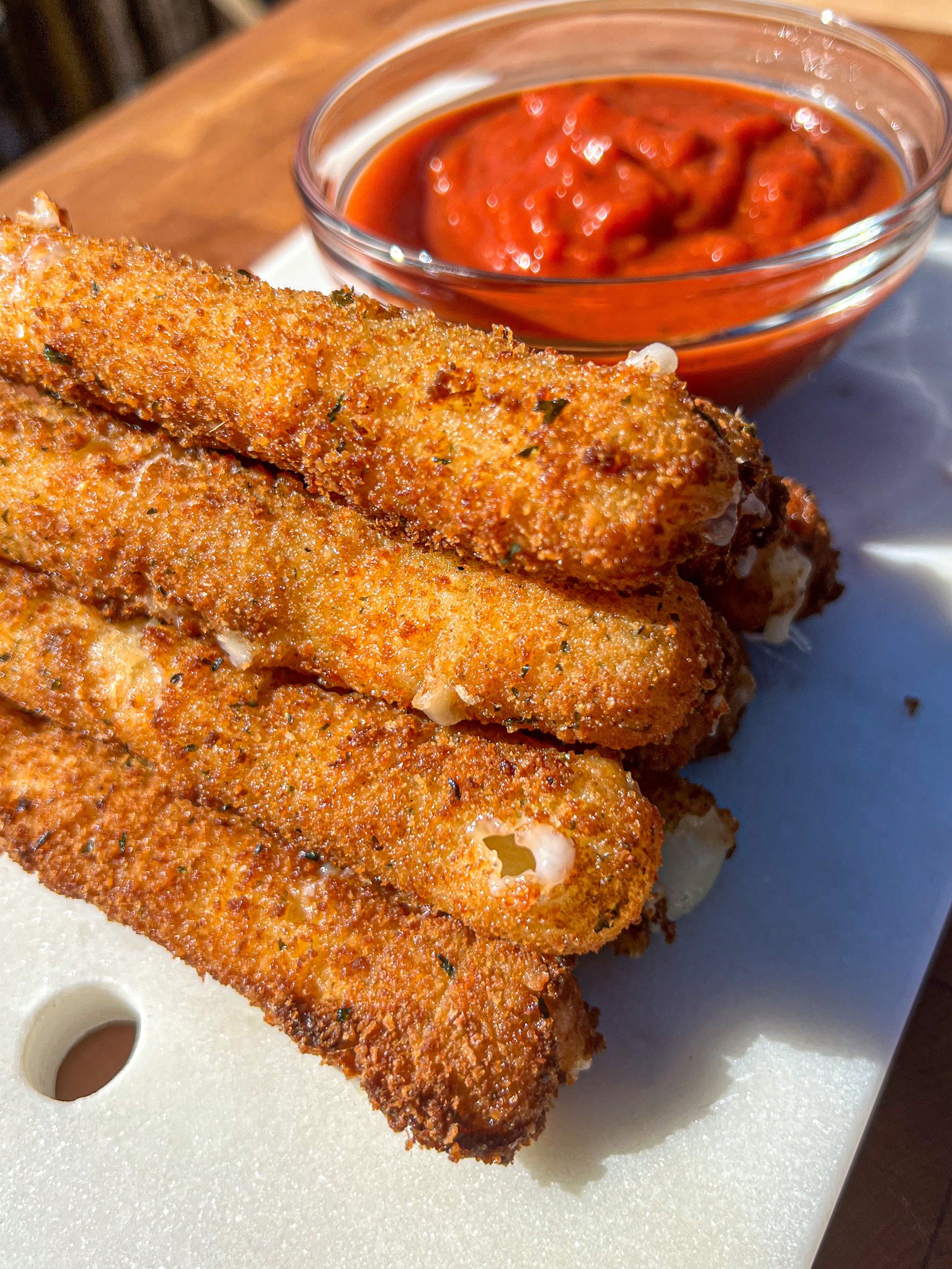 DeepFried Mozzarella Sticks LoCo Cookers