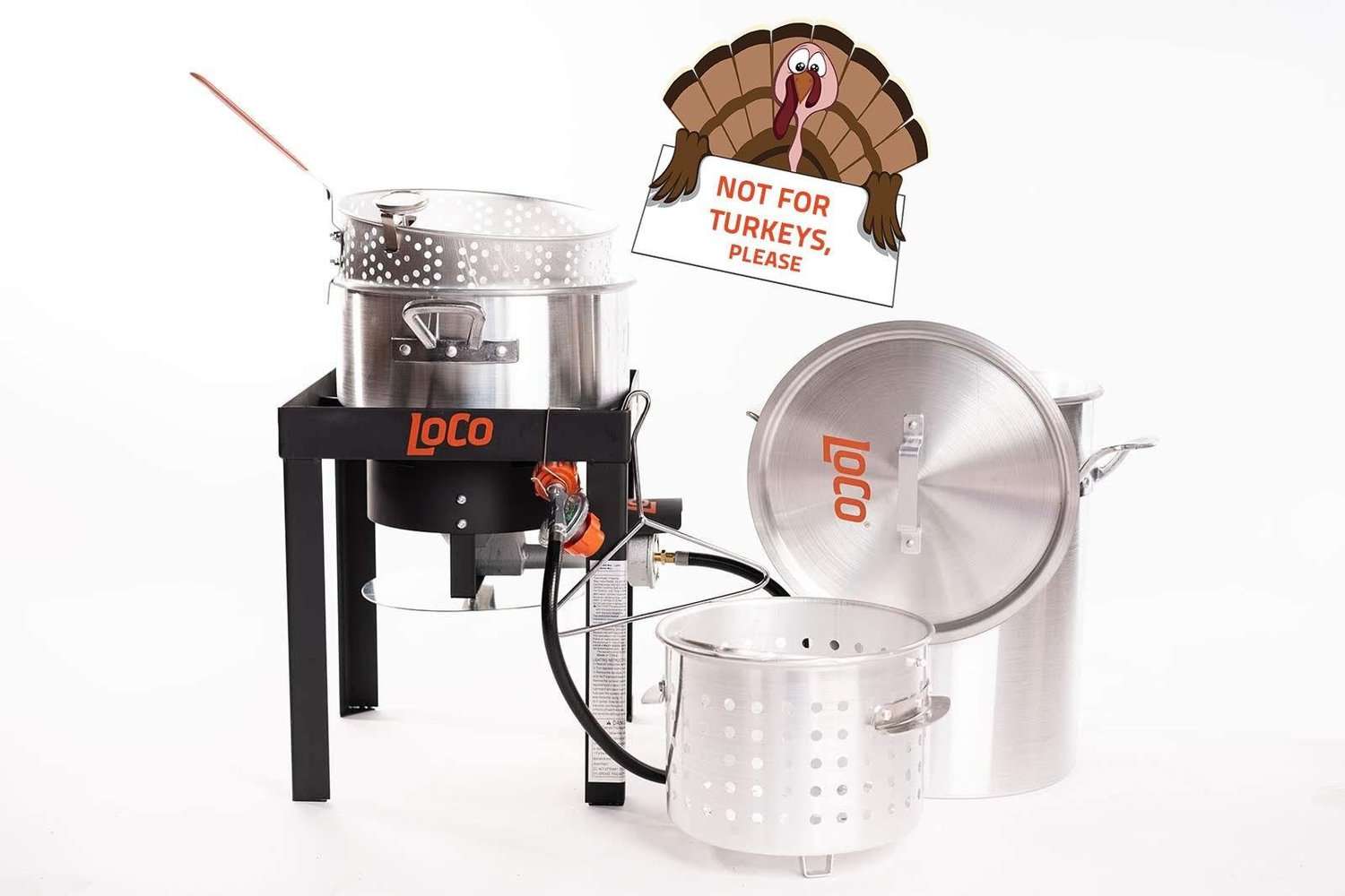 30 QT Boil Fry Steam Kit With Stand - LoCo Cookers
