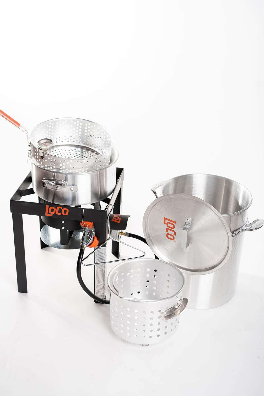 30 QT Boil Fry Steam Kit With Stand - LoCo Cookers